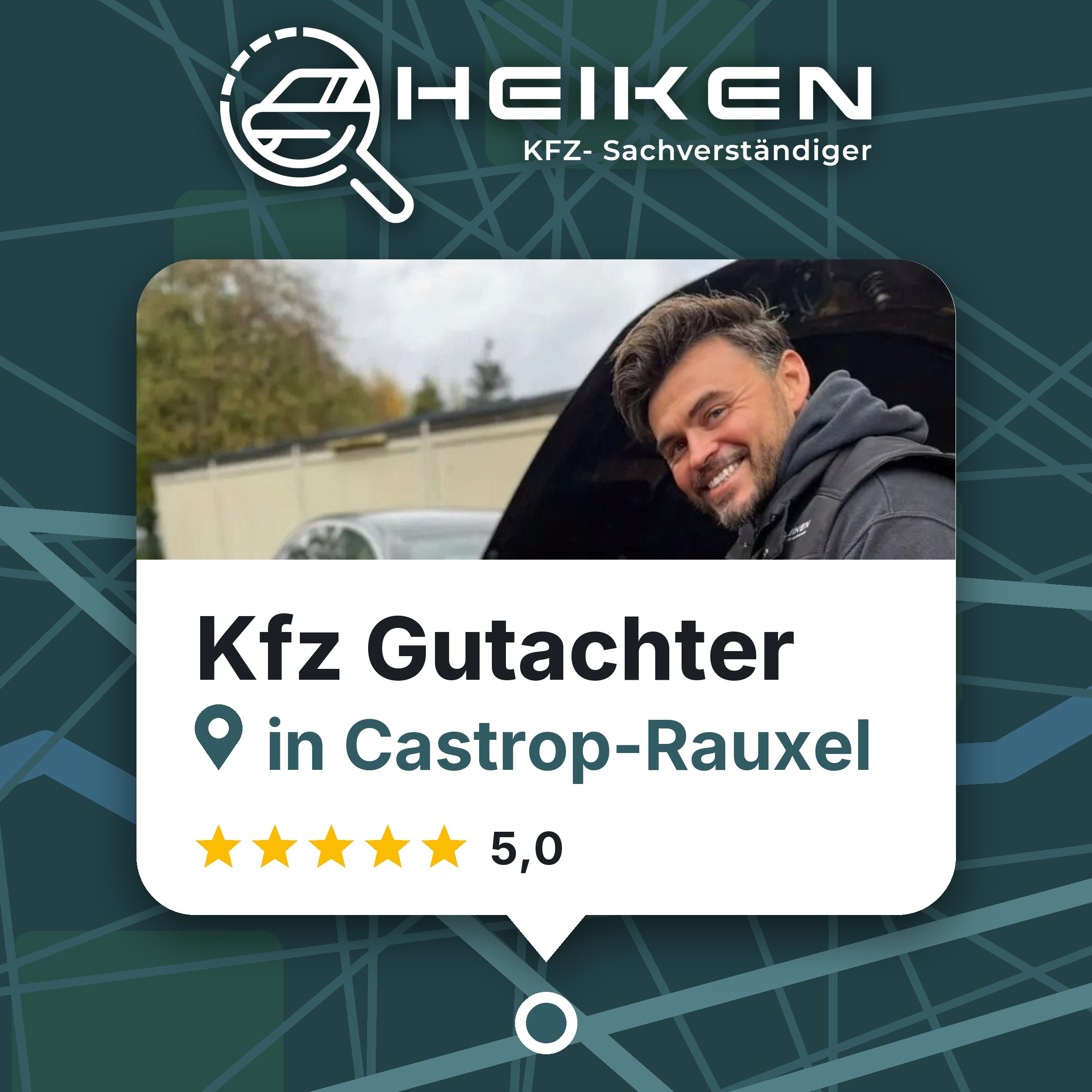Kfz Gutachter in Castrop-Rauxel: Carsten Heiken, 5,0 Sterne bei Google